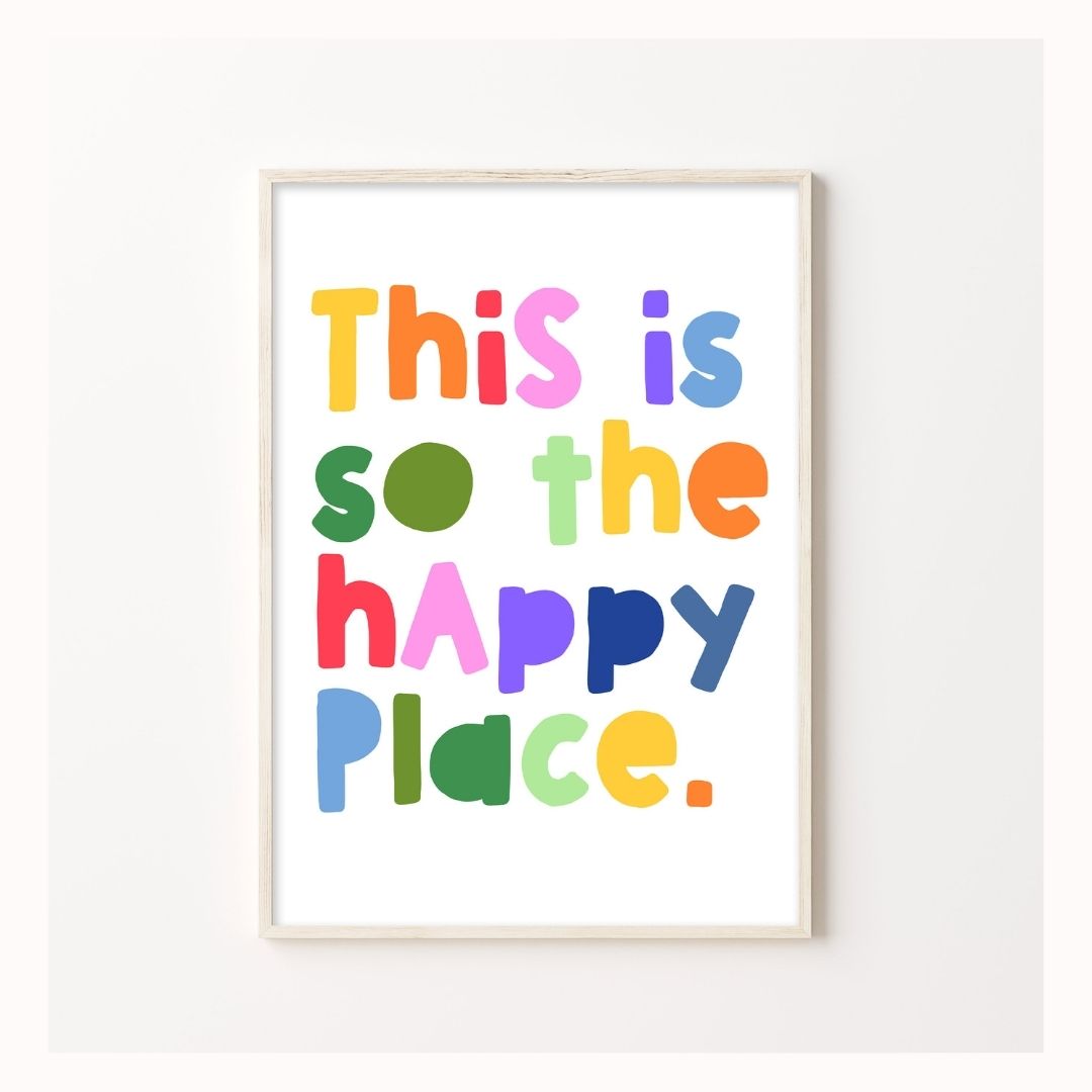 This Place Print in Rainbow-Art-Little Fish Co.