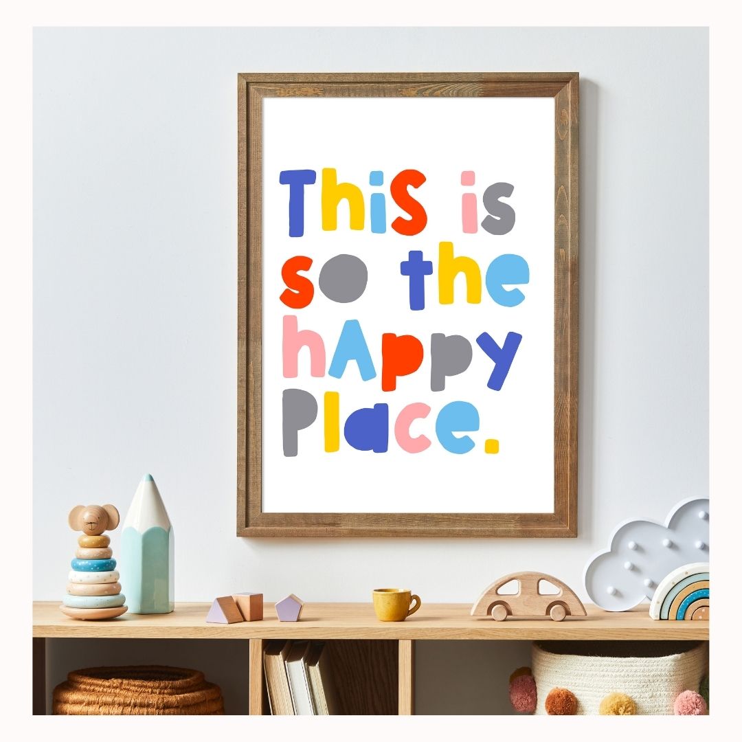 This Place Print in Peach and Love-Art-Little Fish Co.