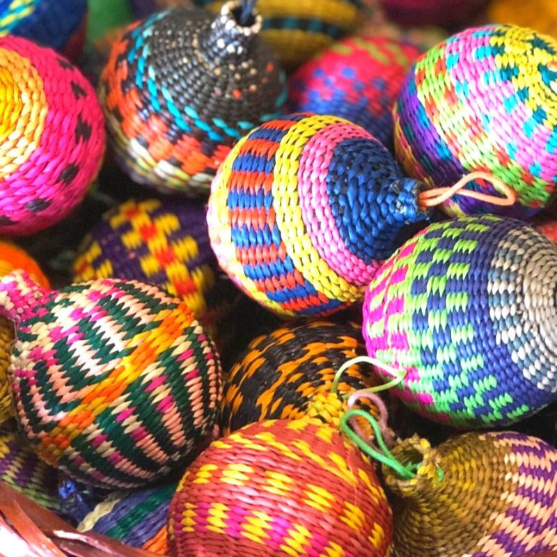 Hand Woven Christmas Baubles-Fun-Little Fish Co.