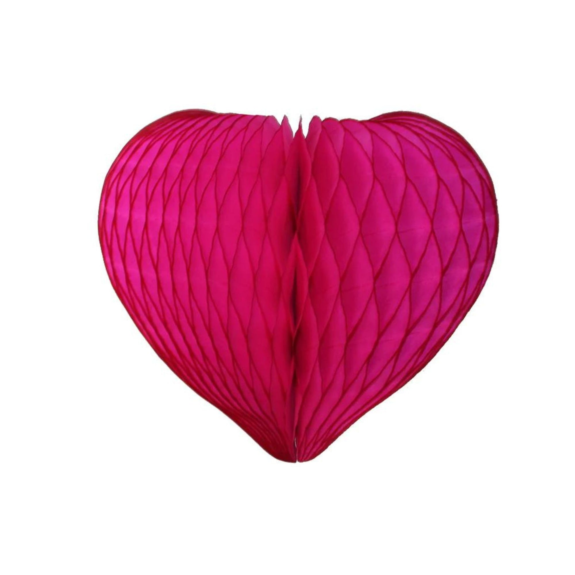 Mini Honeycomb heart decoration 8 Inch - Cerise-Fun-Little Fish Co.