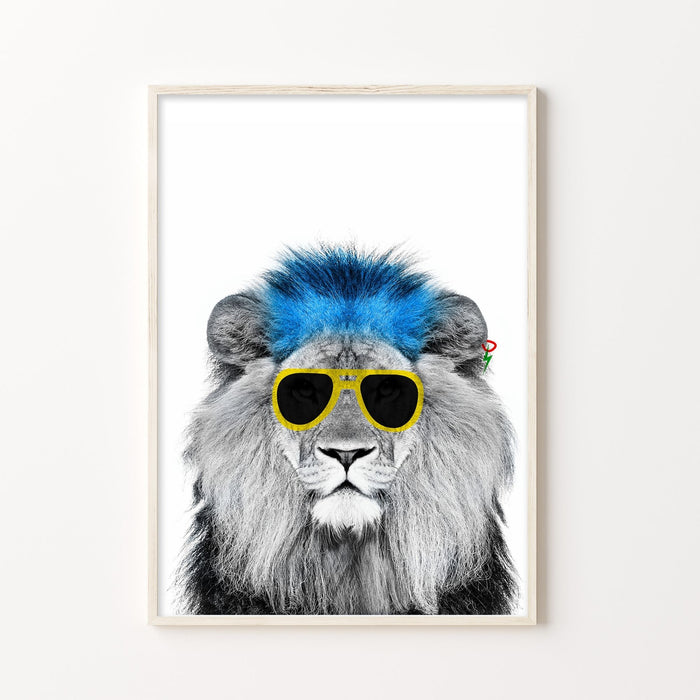 Lion Punk Print-Art-Little Fish Co.