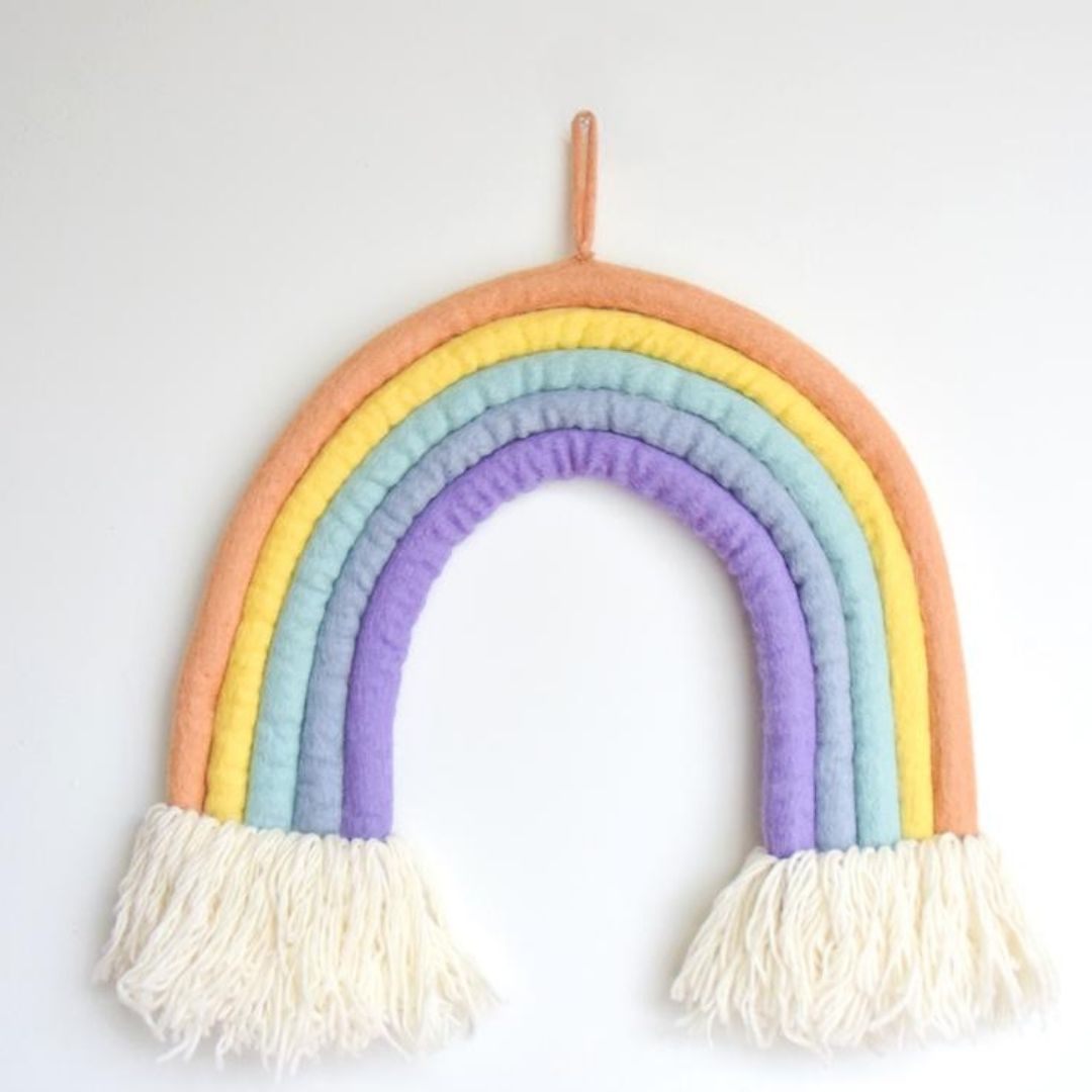 Felt Rainbow Hanging - Pastel-Fun-Little Fish Co.