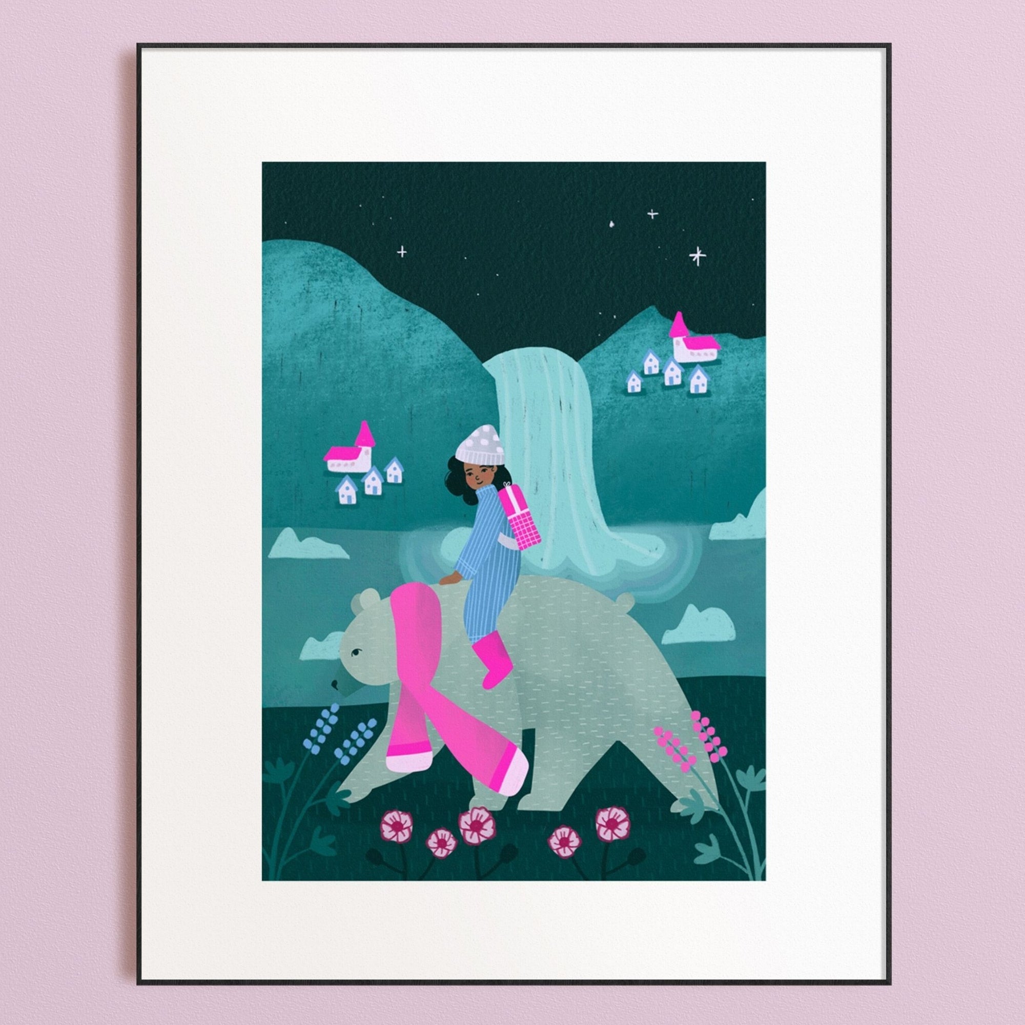Bea Muller - SOLEY AND THE BEAR ICELAND Print-Art-Little Fish Co.