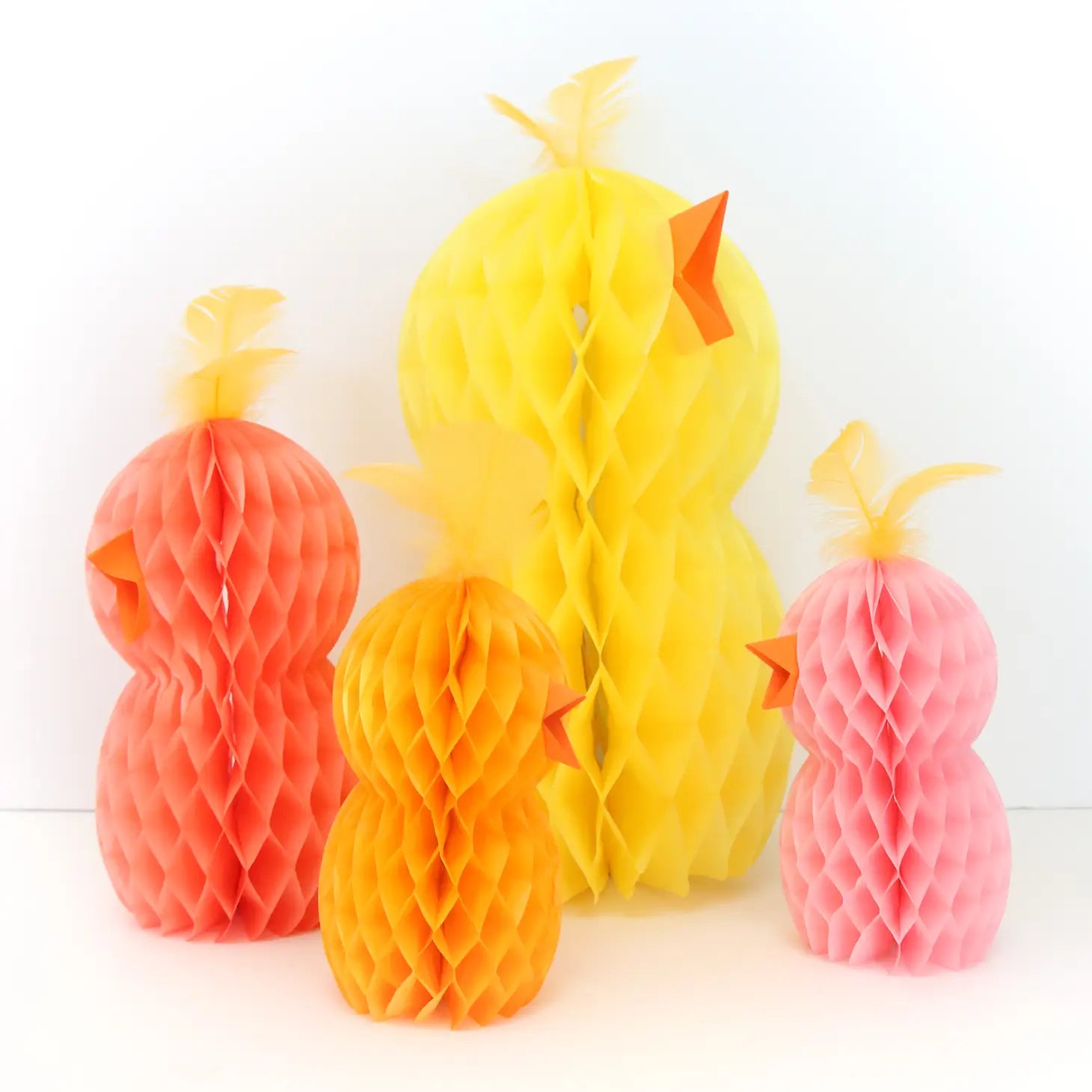 Honeycomb Chick decorations (set of 4)-Fun-Little Fish Co.