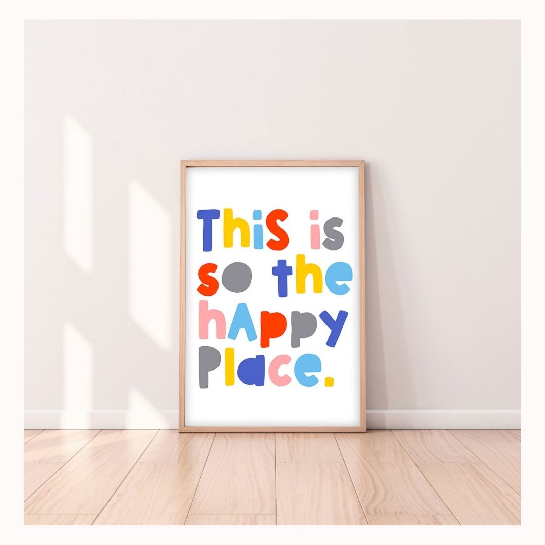This Place Print in Peach and Love-Art-Little Fish Co.