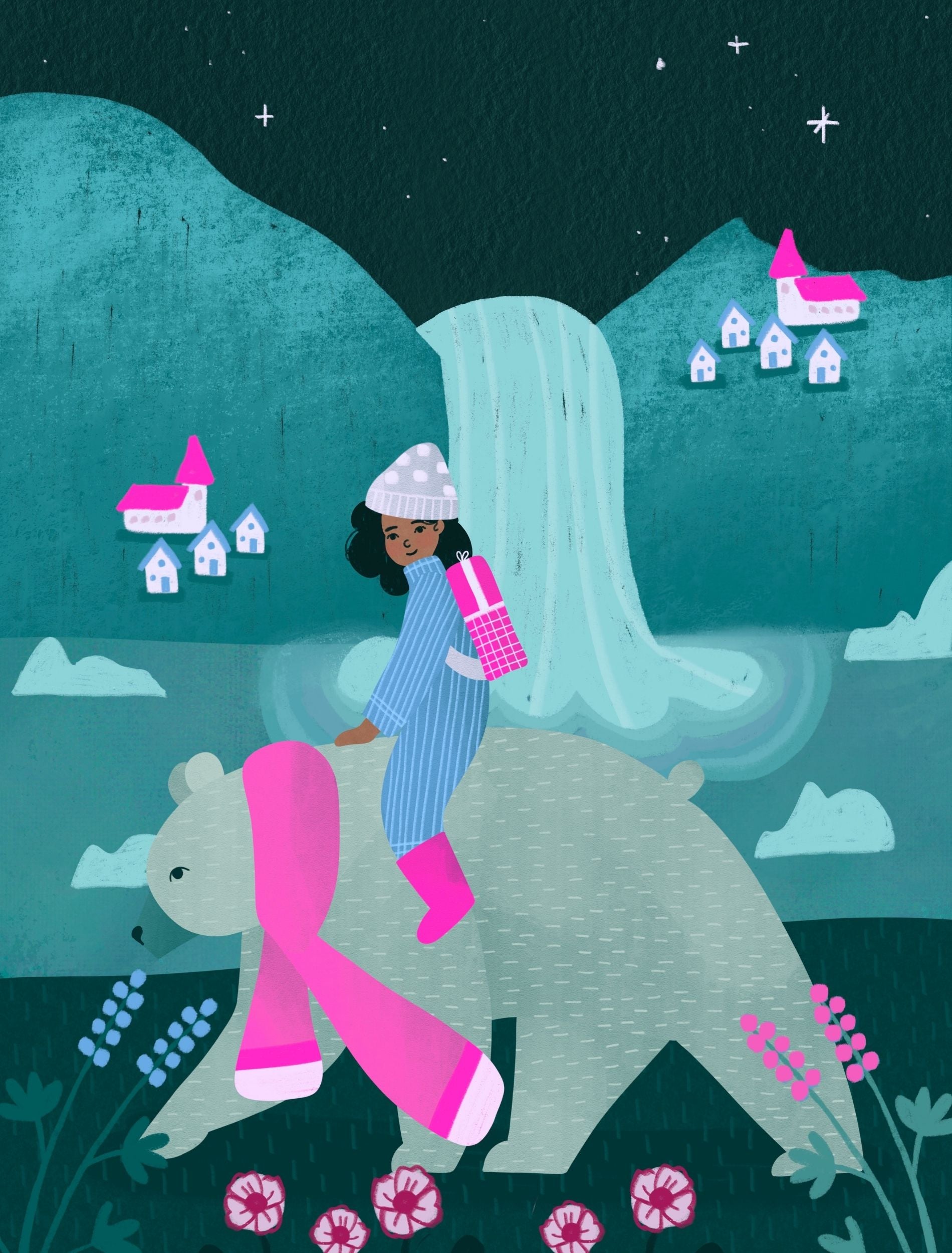 Bea Muller - SOLEY AND THE BEAR ICELAND Print-Art-Little Fish Co.