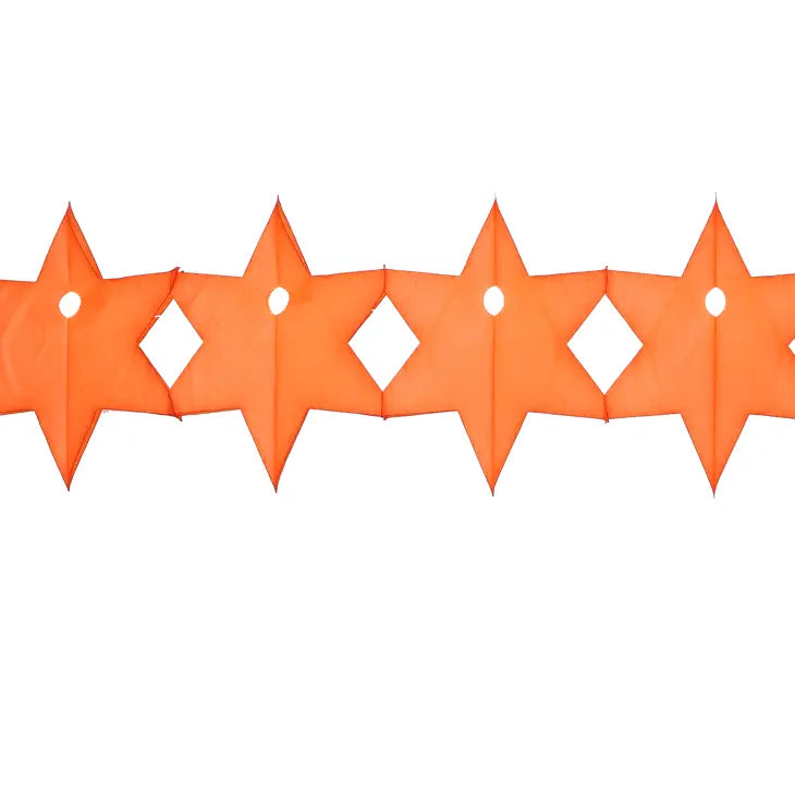 Christmas star garland Orange 3m-Fun-Little Fish Co.