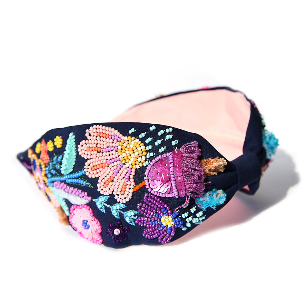 Blossom headband ( Navy)-Fashion-Little Fish Co.