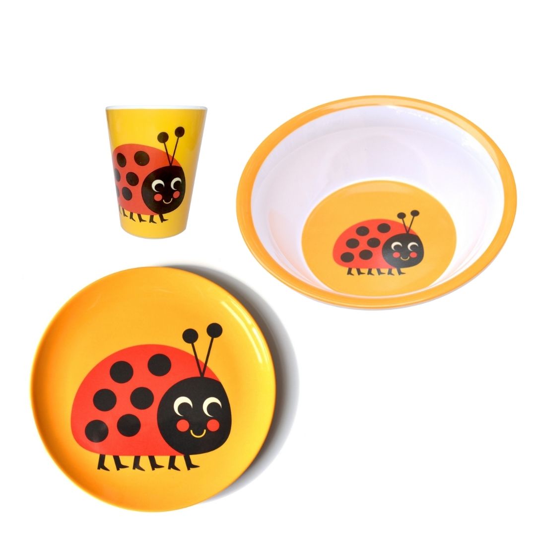 Ladybug Melamine Bowl-Fun-Little Fish Co.