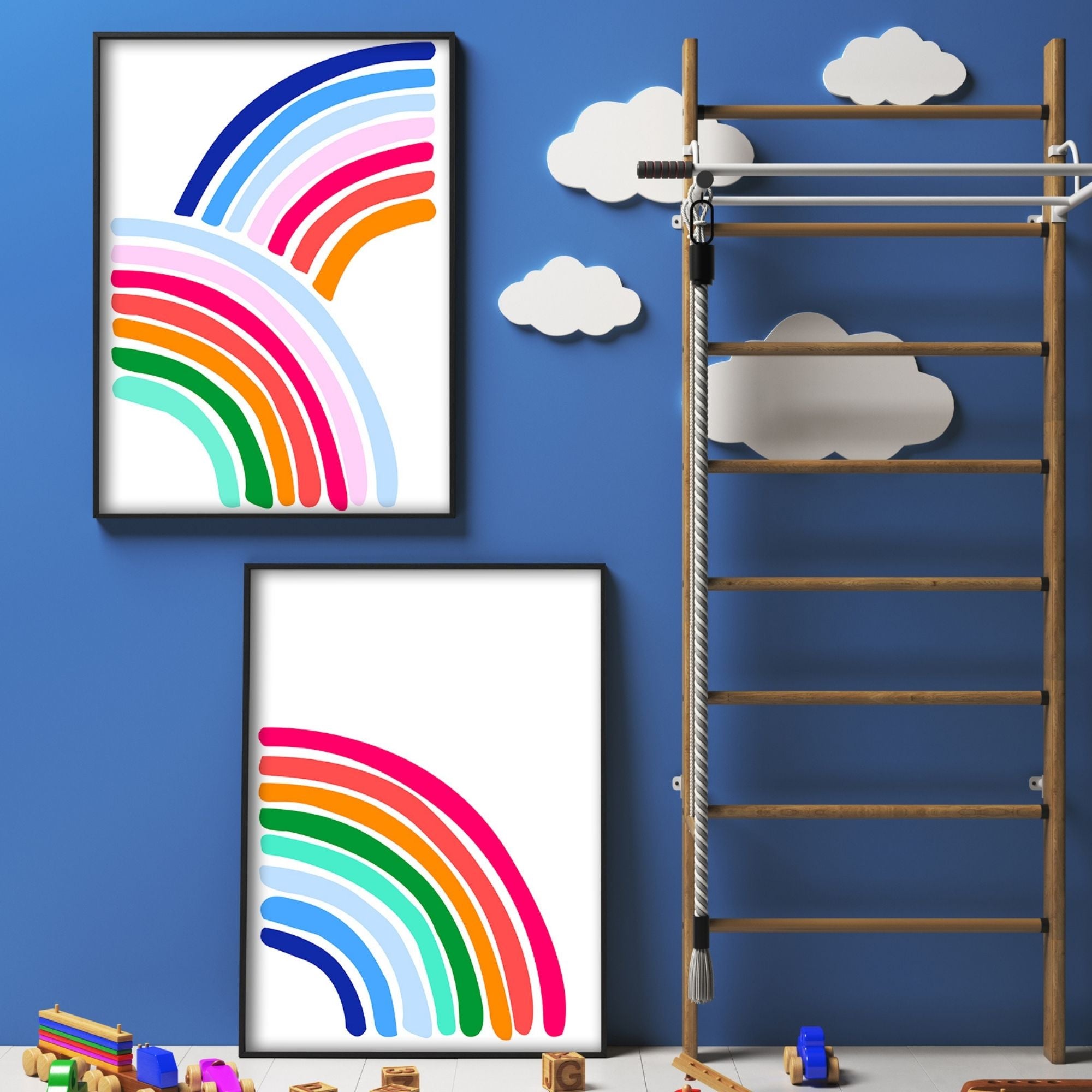Double Rainbow Art Print-Art-Little Fish Co.