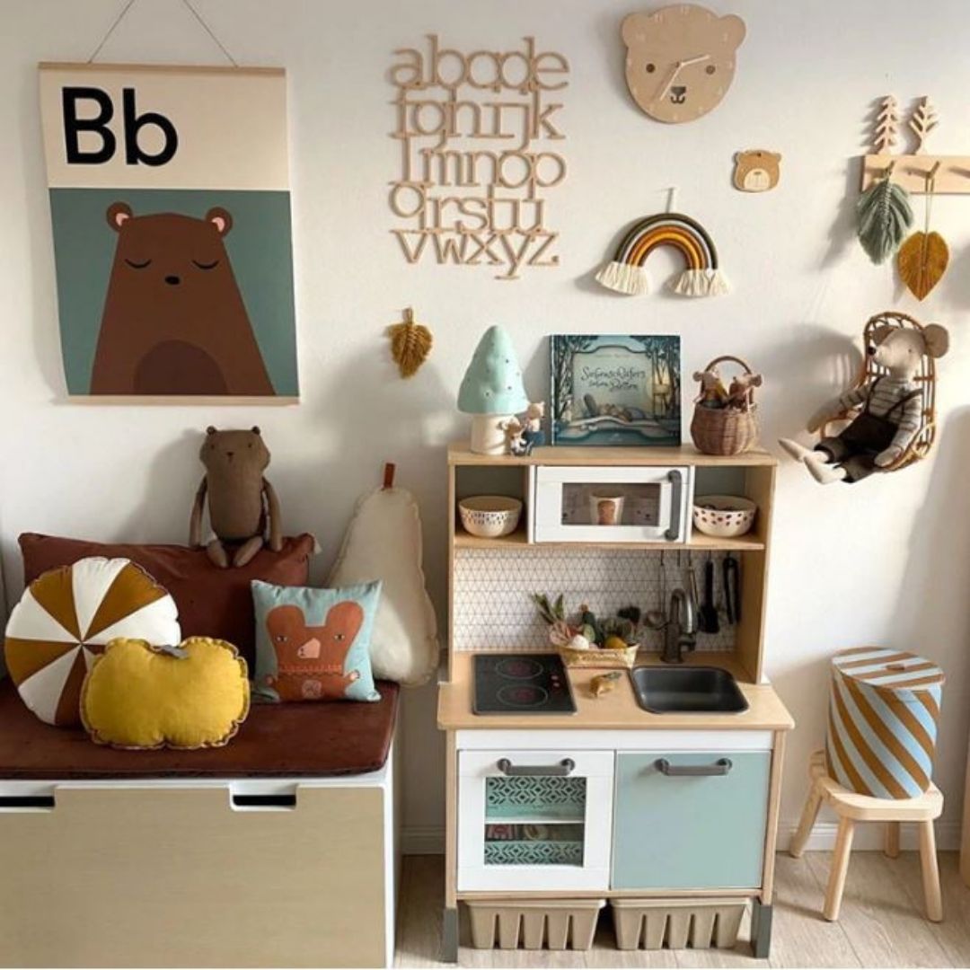B is for Bear | Large Kids Print Poster-Little Fish Co.