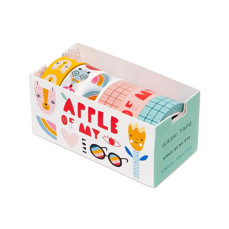 6 Washi Tapes Apple of my eye-Fashion-Little Fish Co.