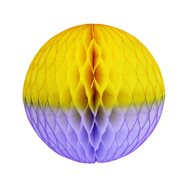 Honeycomb Ball two tone purple / yellow 25cm-Fun-Little Fish Co.