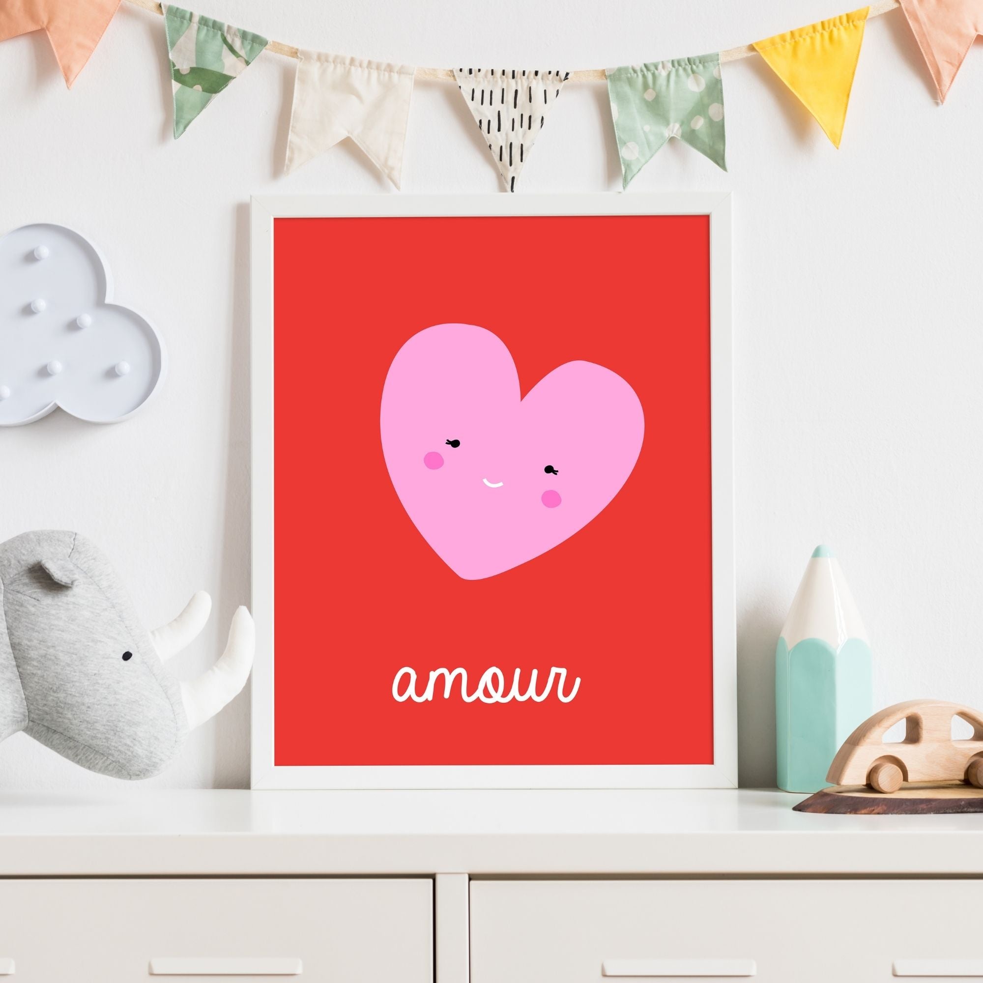 French Love Art Print-Art-Little Fish Co.