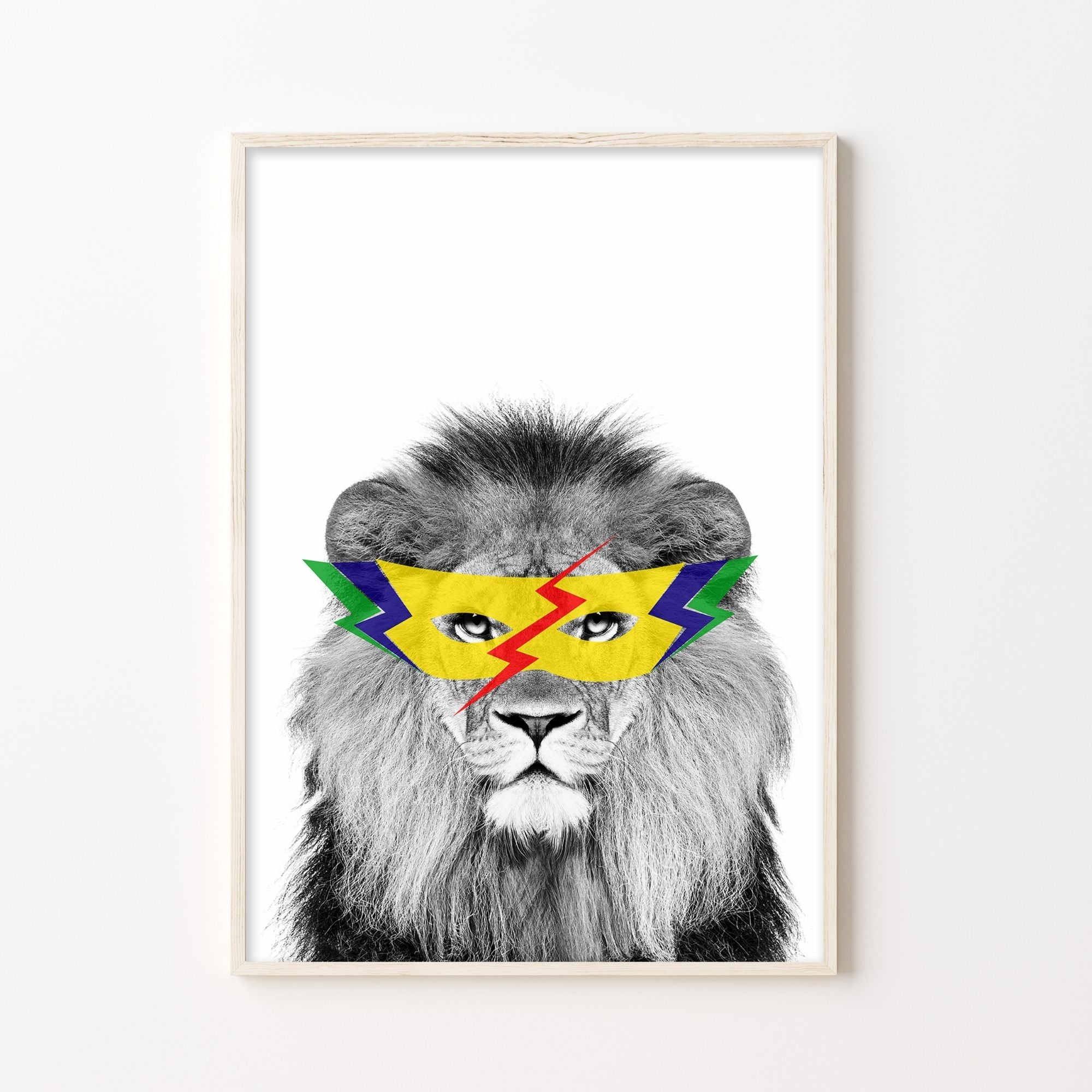 Lion Super Hero Print-Art-Little Fish Co.