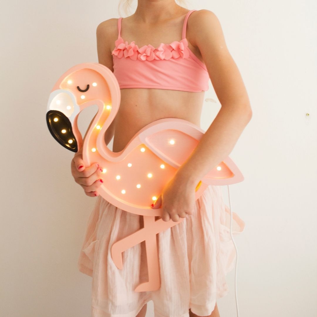Flamingo light in Pastel Shrimp-Decor-Little Fish Co.