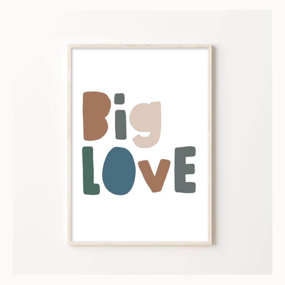 Big Love Print in Neutral-Art-Little Fish Co.