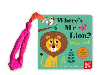 Where's Mr Lion - Felt Flap buggy book-Little Fish Co.