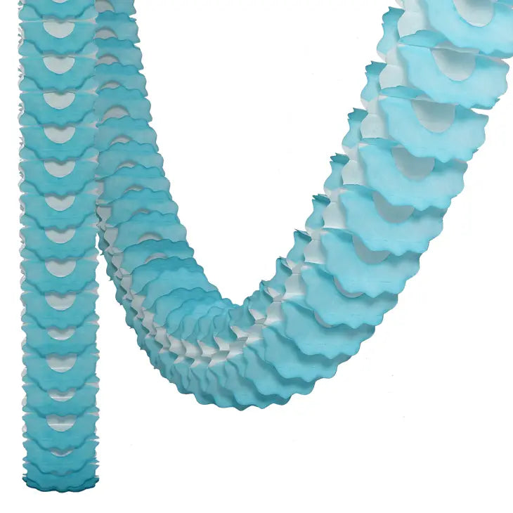 Candy Cane Garland in Blue / white (3m)-Fun-Little Fish Co.