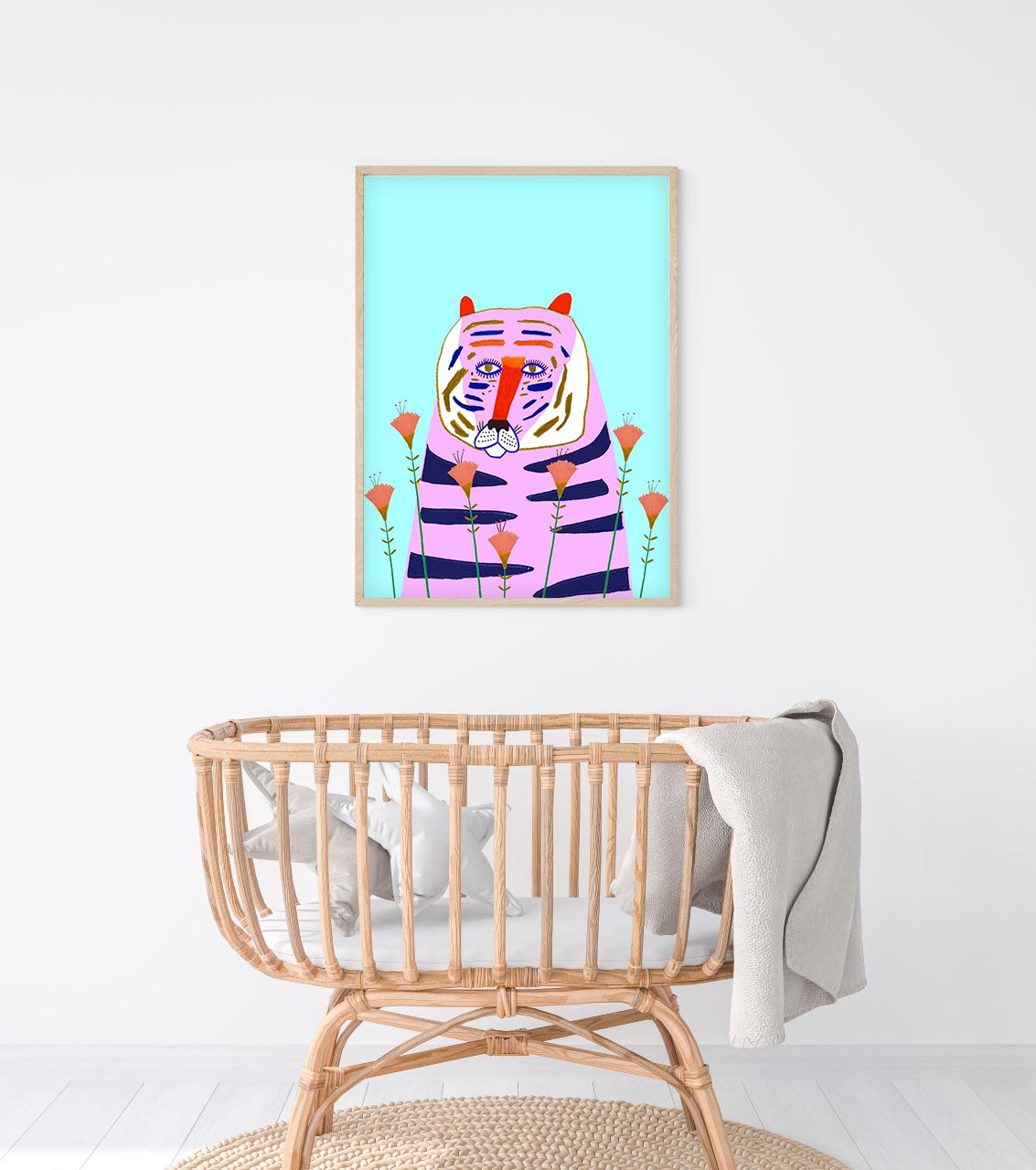 Pink Tiger - Ashley Percival-Art-Little Fish Co.