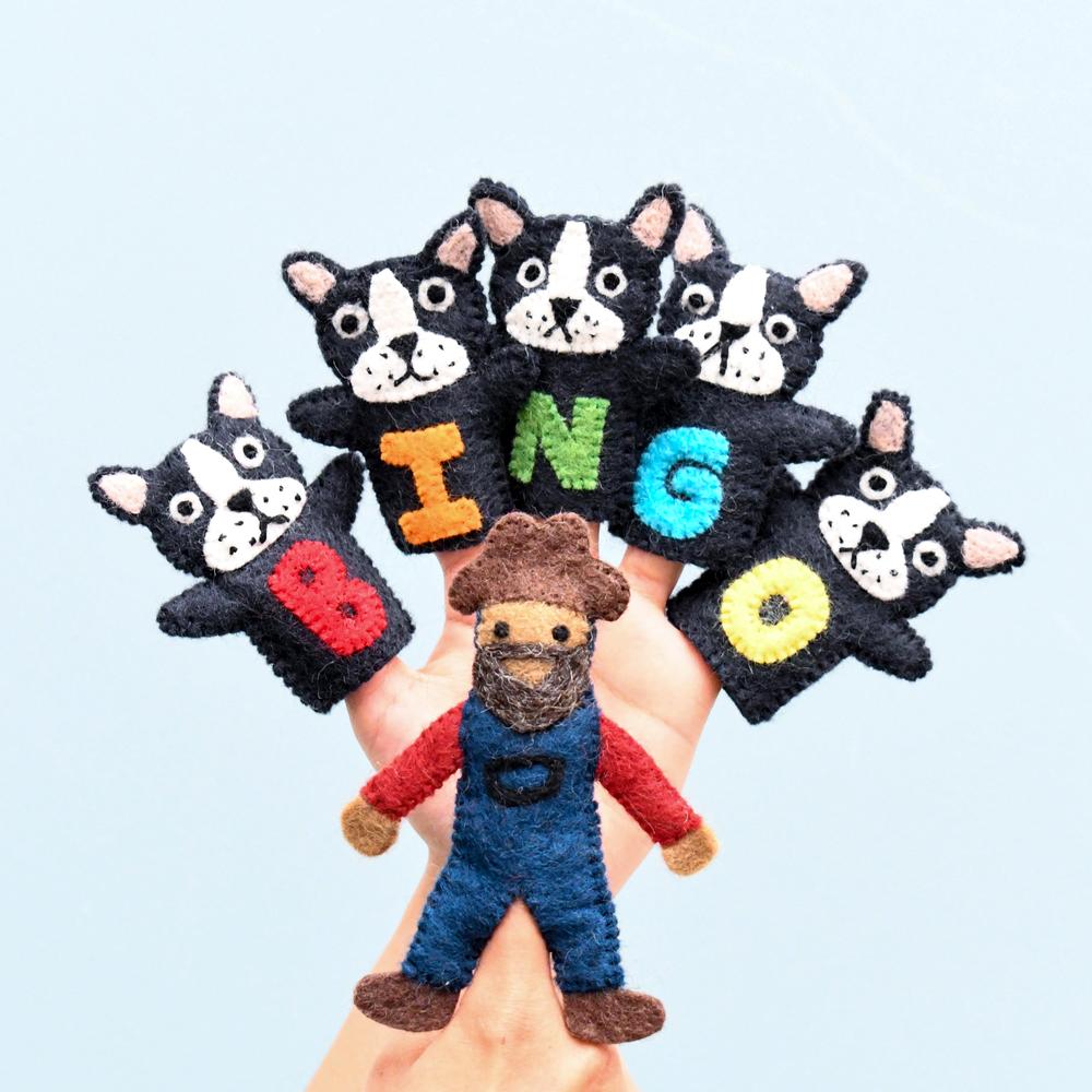 BINGO Finger Puppet set-Fun-Little Fish Co.