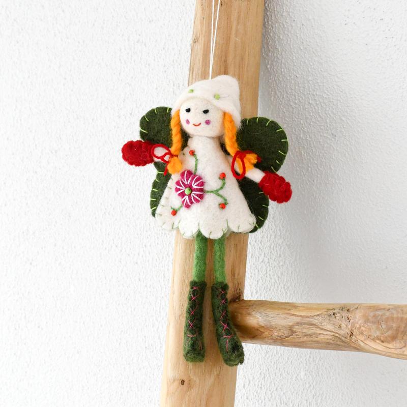 Felt Christmas Fairy White Dress-Fun-Little Fish Co.