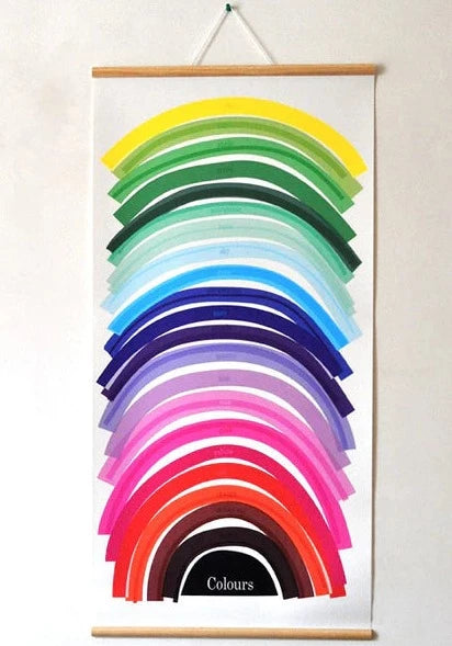 Rainbow Colours Wall chart-Fun-Little Fish Co.