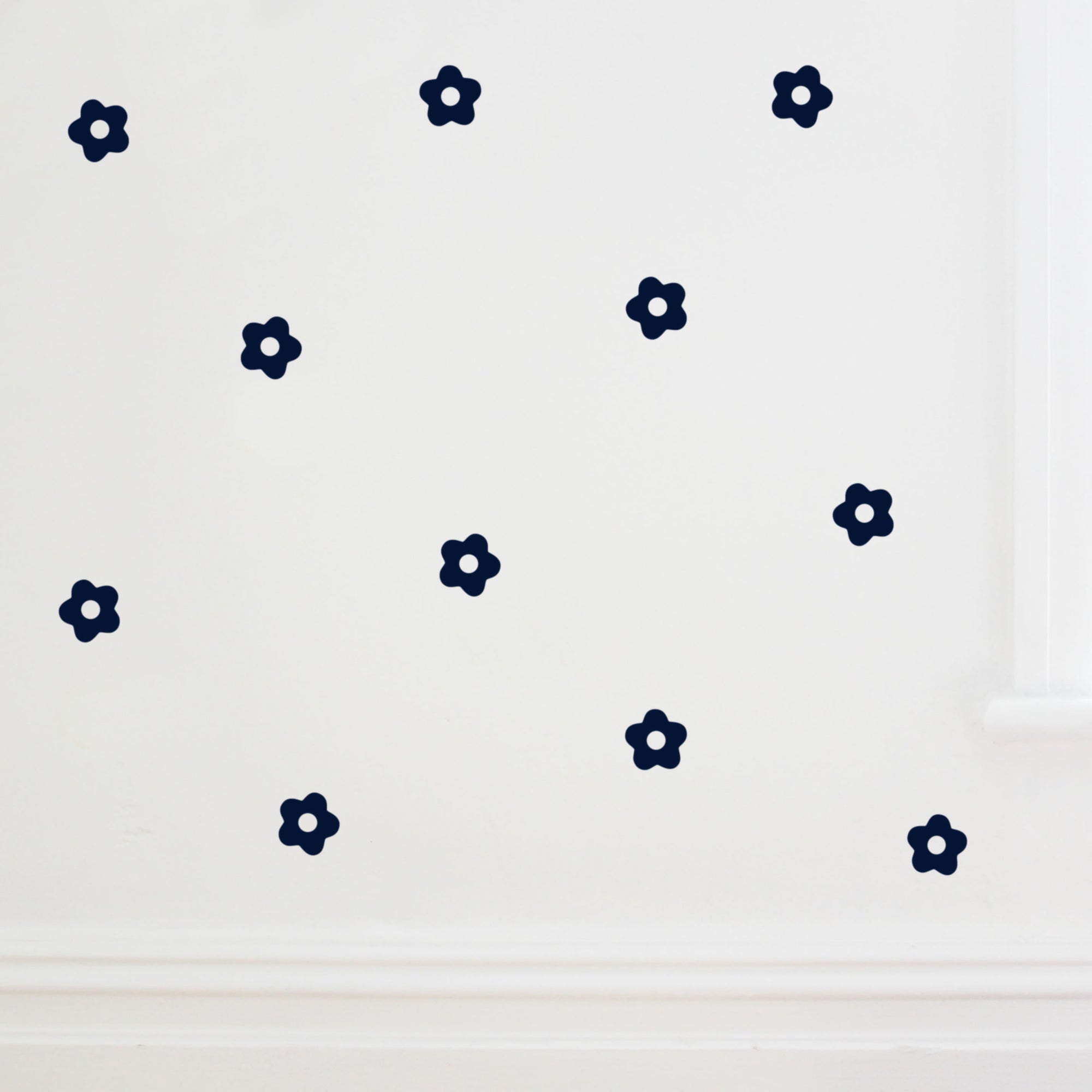 Flowers Wall stickers ( set of 24) Navy-Fun-Little Fish Co.