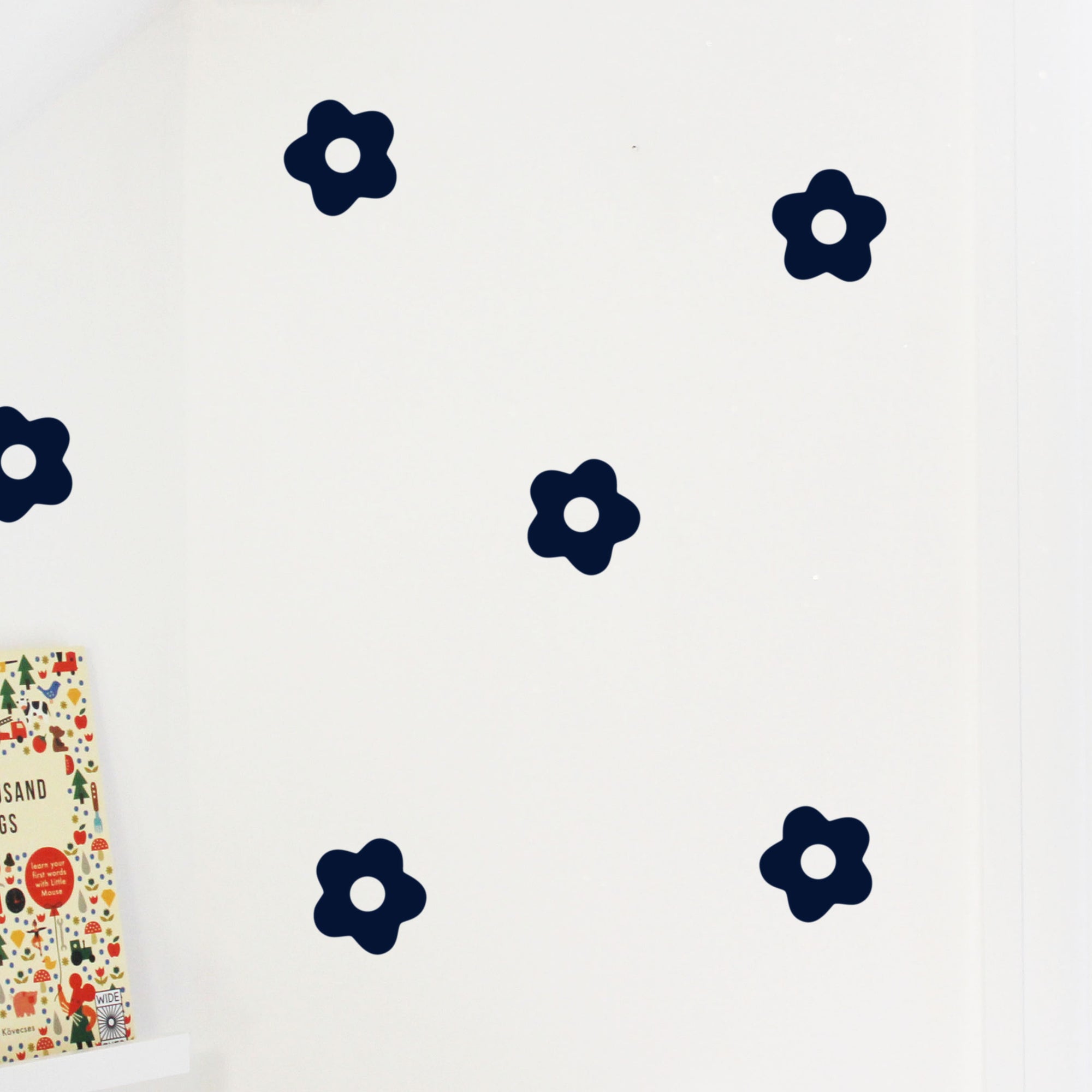 Flowers Wall stickers ( set of 24) Navy-Fun-Little Fish Co.