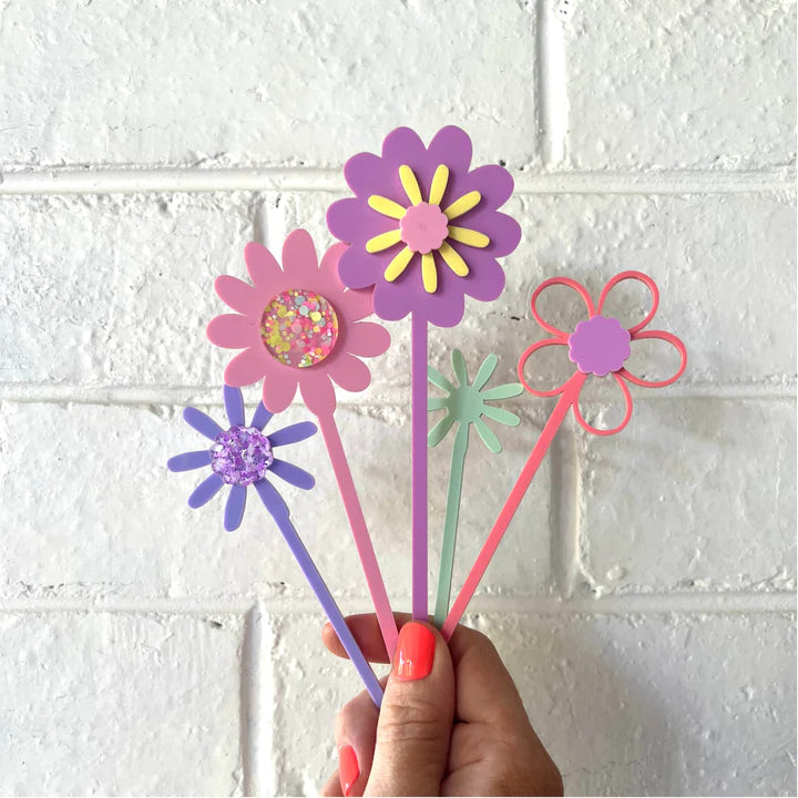 Pastel Flower topper set-Little Fish Co.