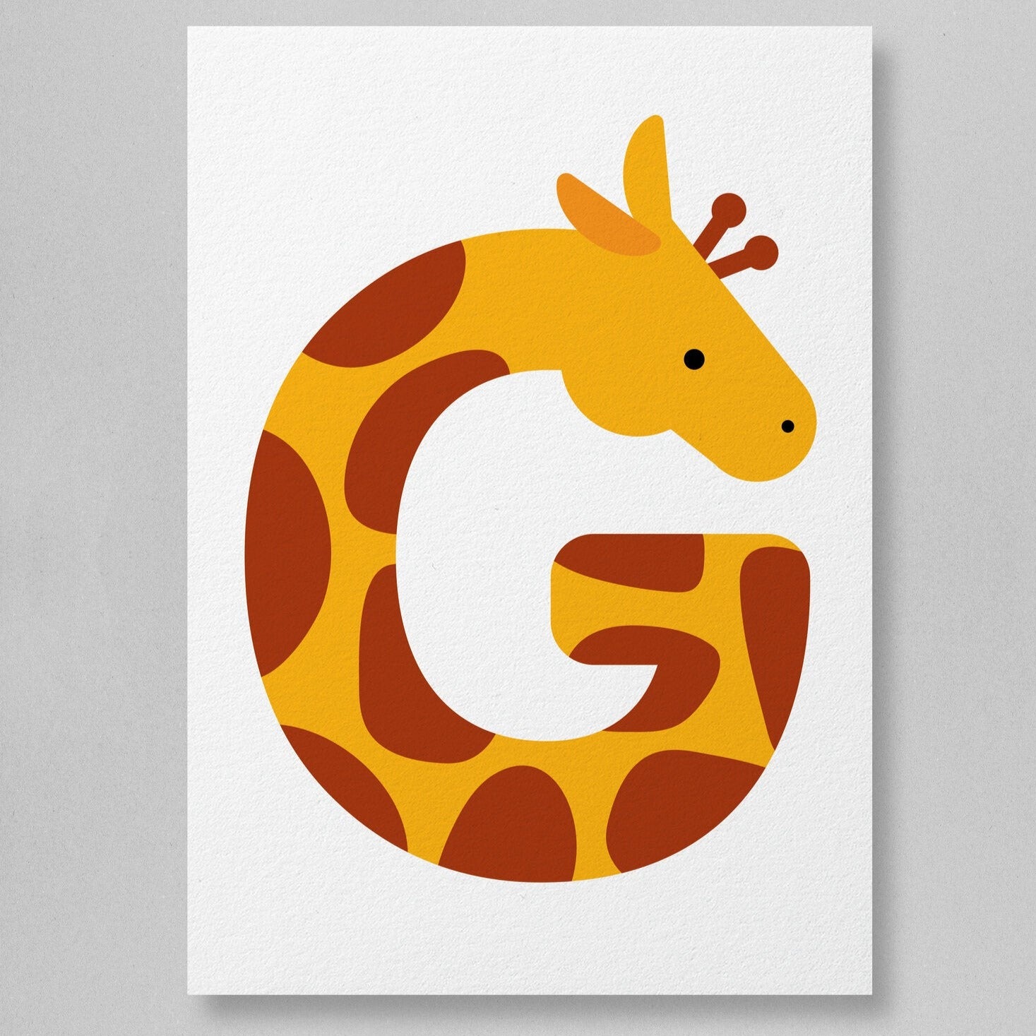 G is for Giraffe-Art-Little Fish Co.