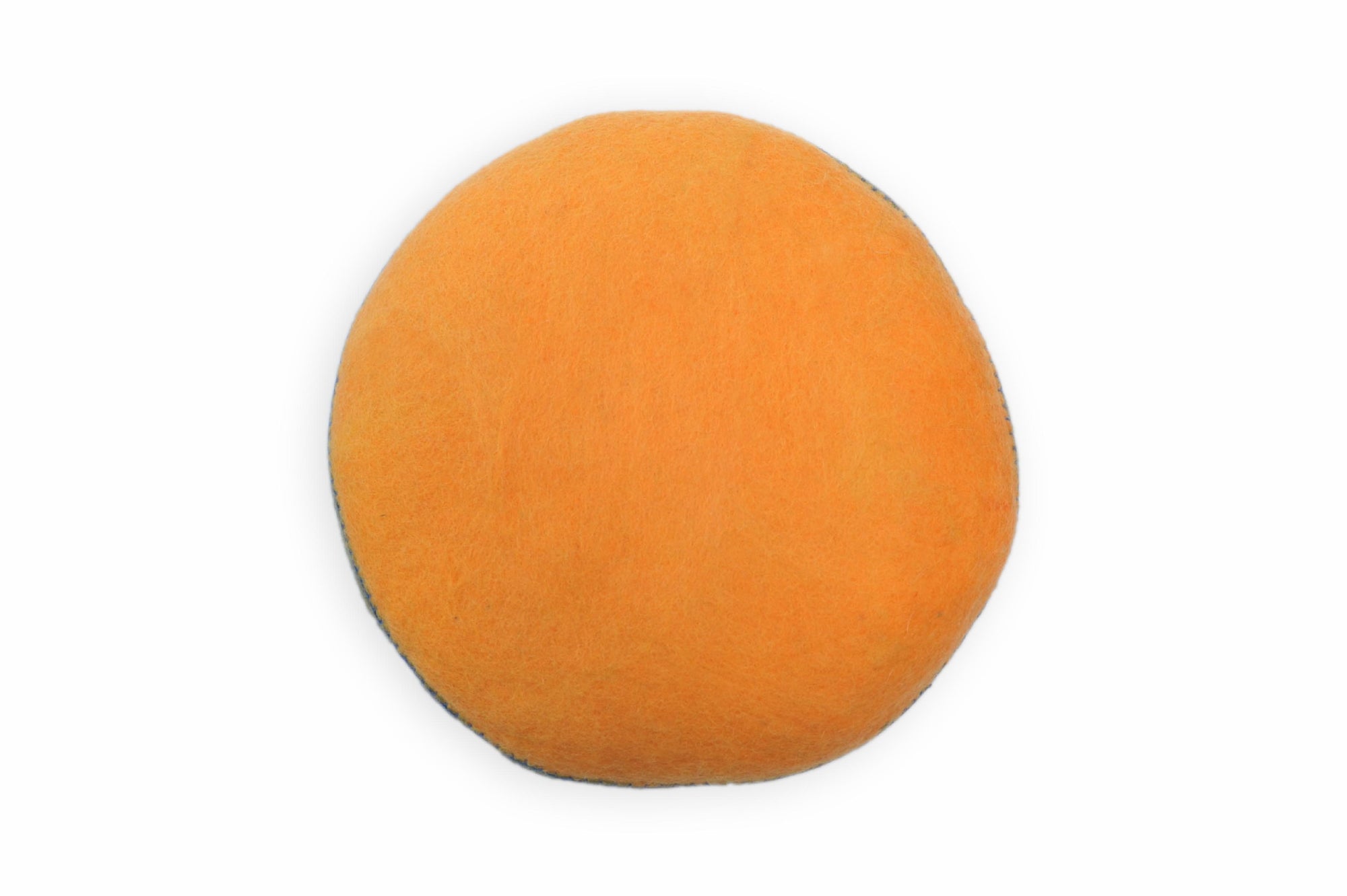 Two-tone Felt Cushion in khaki / tangerine-Fun-Little Fish Co.