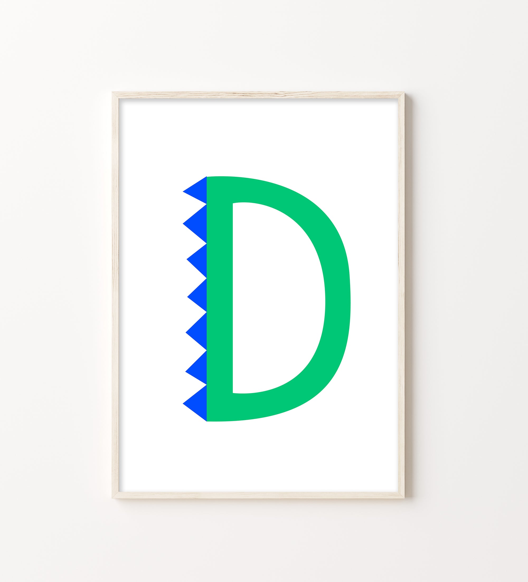 Sweet letter D print Green-Little Fish Co.