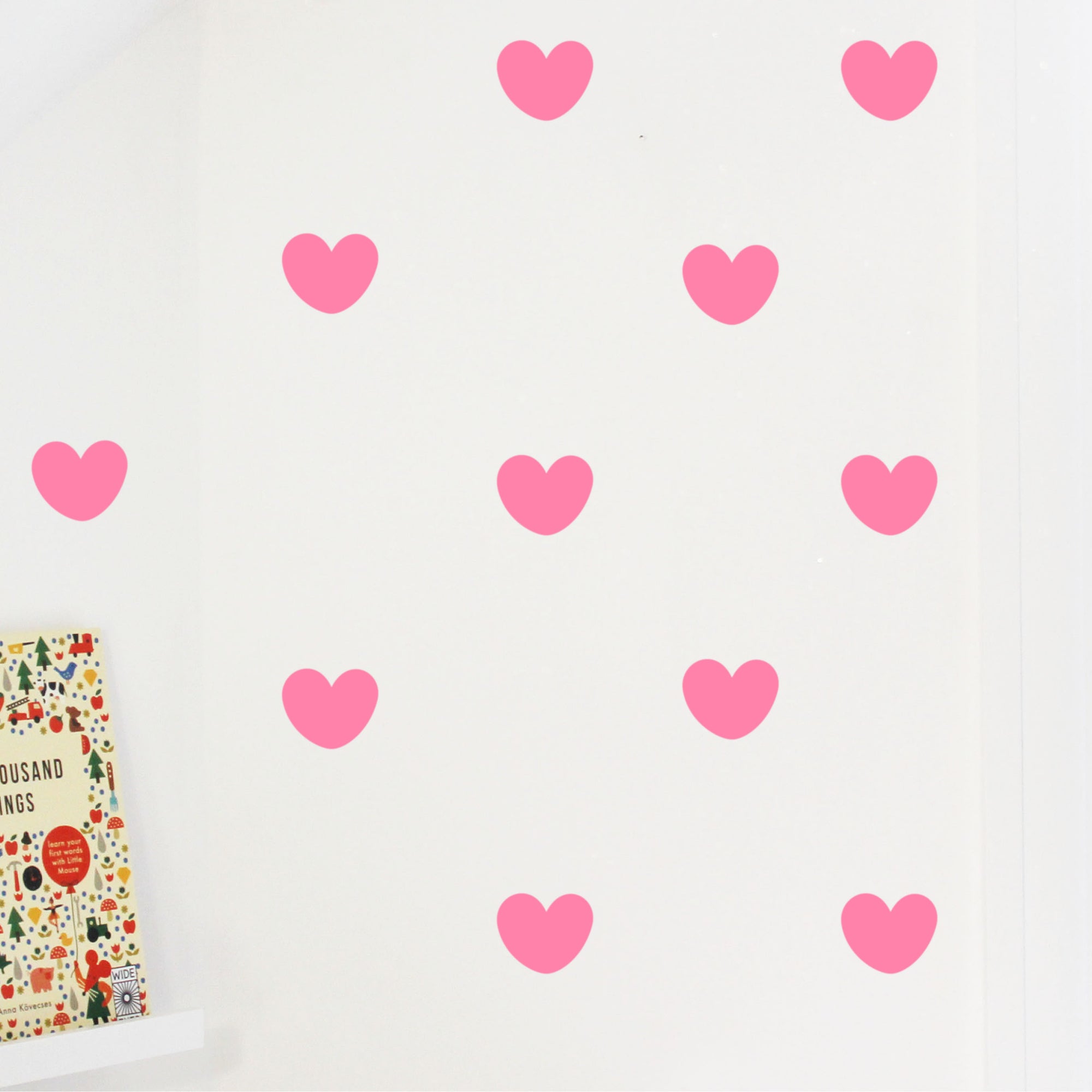 Hearts Wall stickers ( set of 24) Pink-Fun-Little Fish Co.
