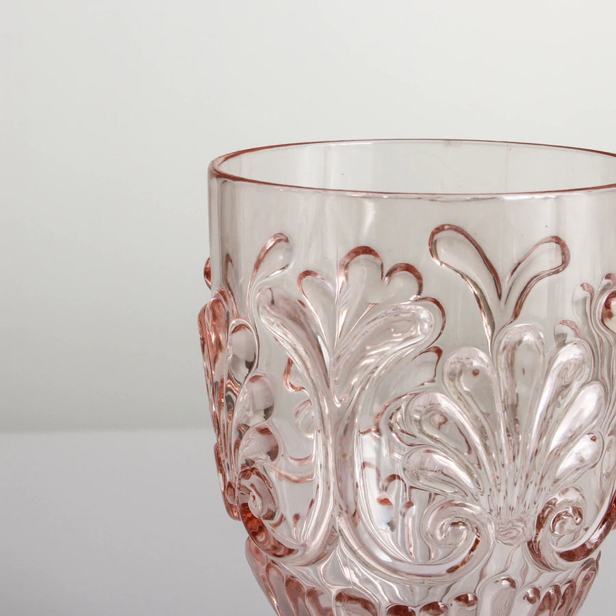 Pale Pink Acrylic Wine Glass-Decor-Little Fish Co.