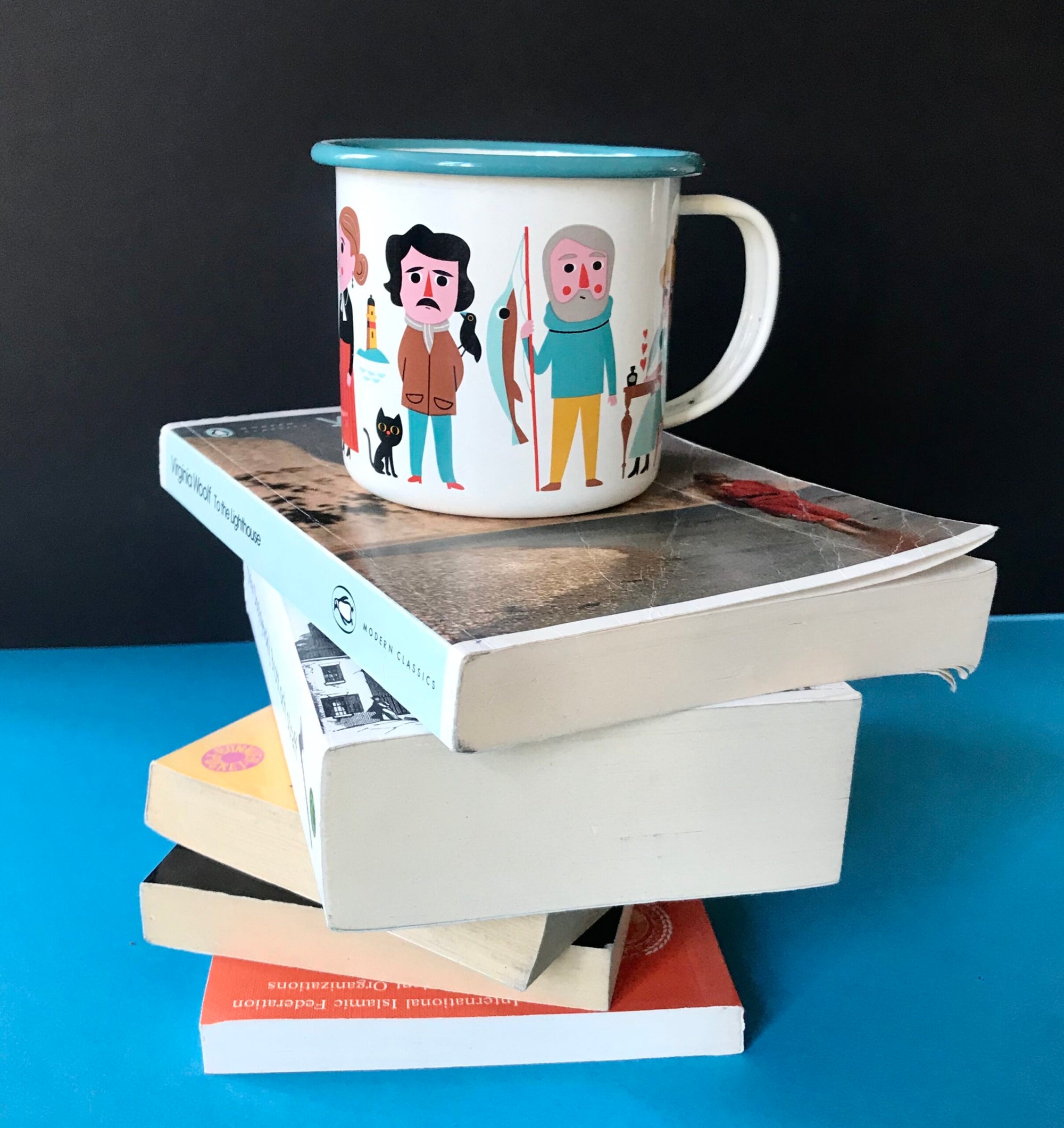 Enamel Mug Book Lover-Fun-Little Fish Co.