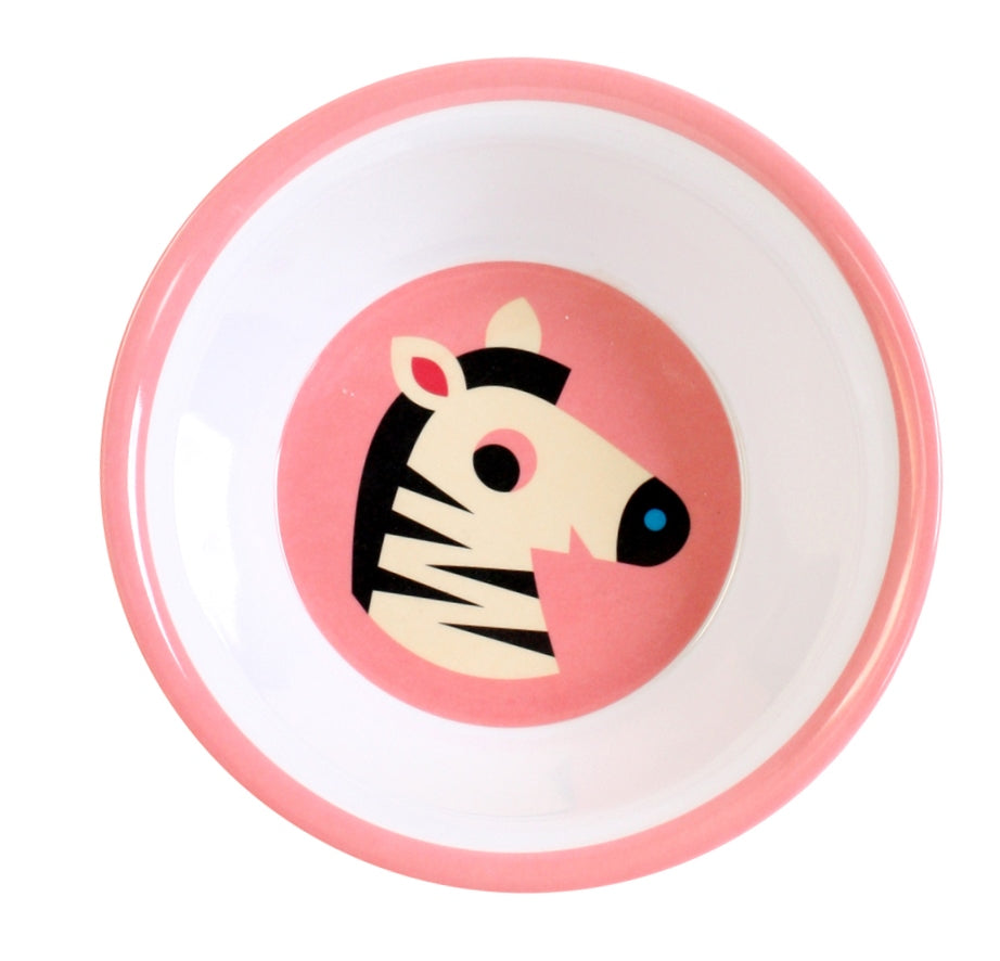 Zebra Melamine Bowl-Fun-Little Fish Co.