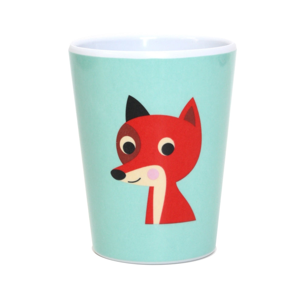 Fox on Mint Melamine Tumbler-Fun-Little Fish Co.