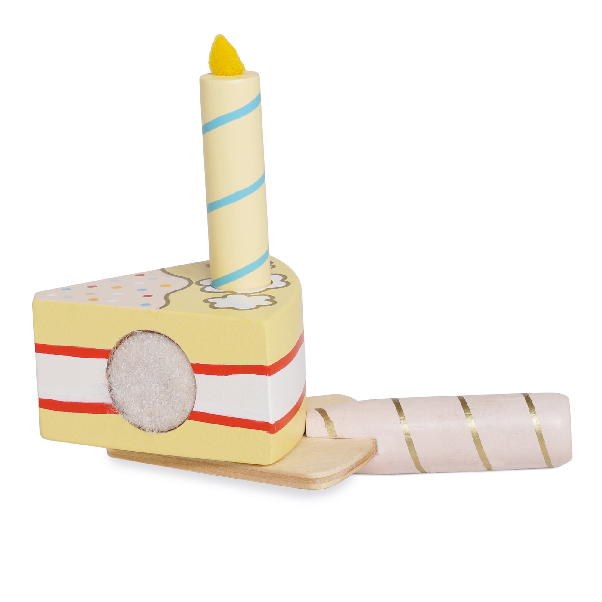 Wooden Vanilla Birthday cake-Little Fish Co.