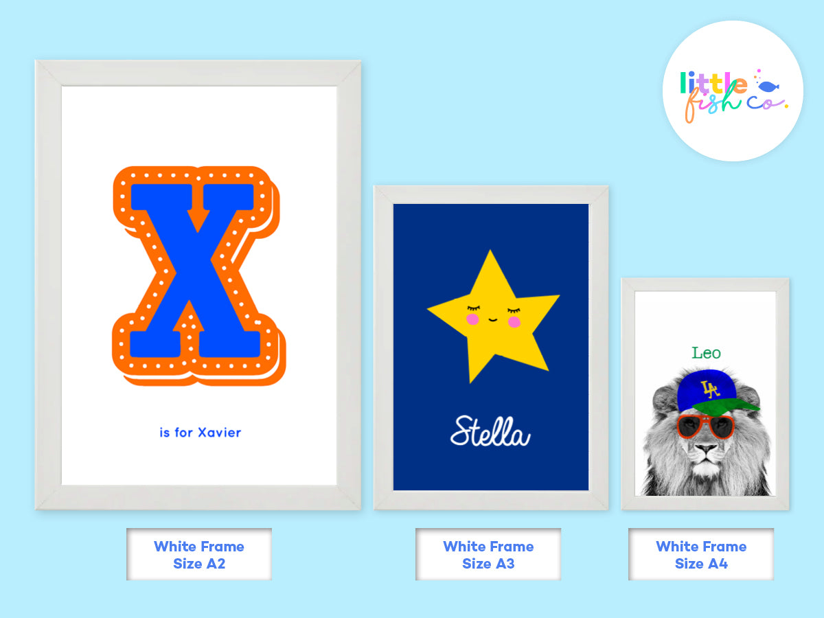 Personalised AWESOME Birth Name Print-Art-Little Fish Co.