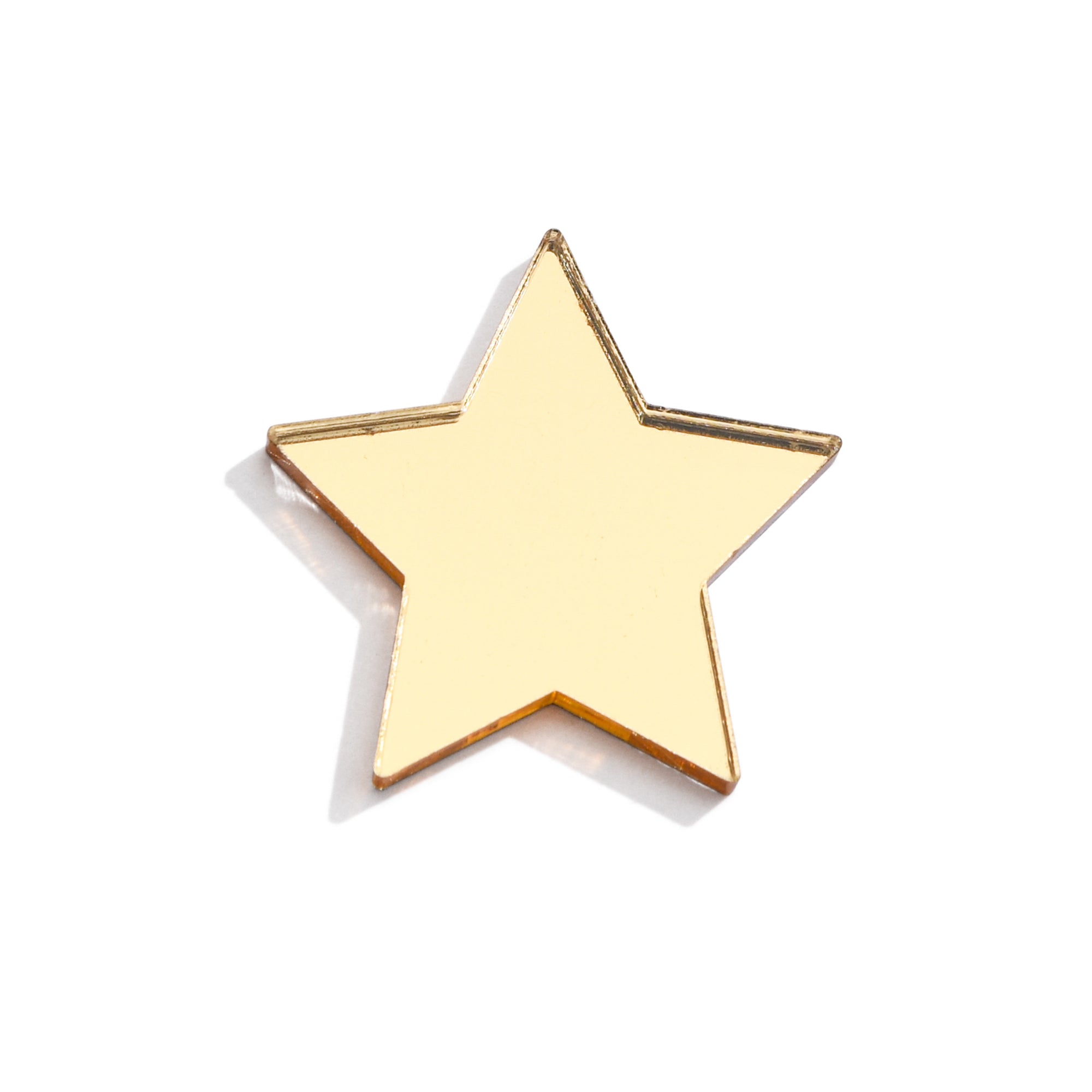 Gold Single Star Wall Mirror-Little Fish Co.