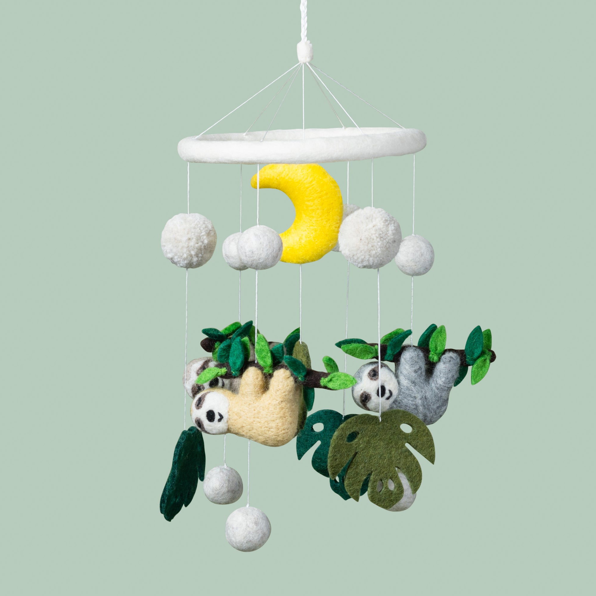 Hanging Sloth Nursery Mobile-Fun-Little Fish Co.