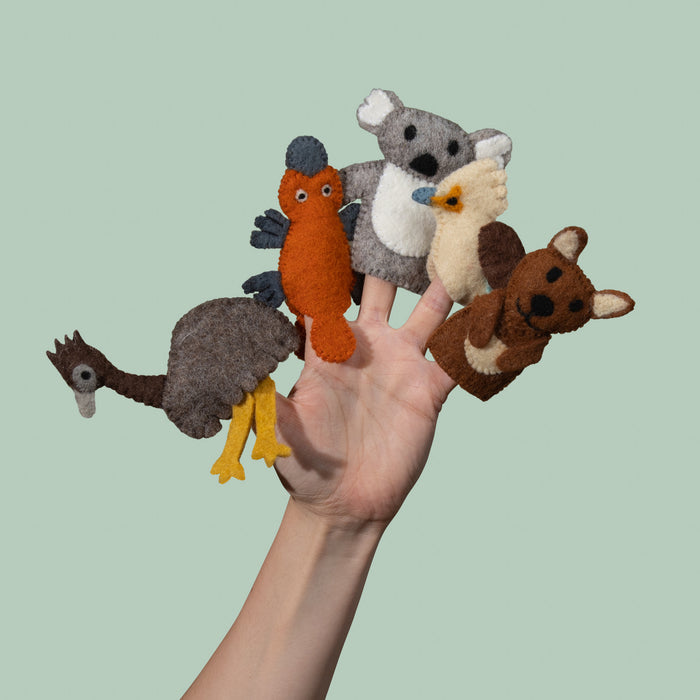 Australian Animal Set A Finger Puppets-Top 30 Felt-Little Fish Co.