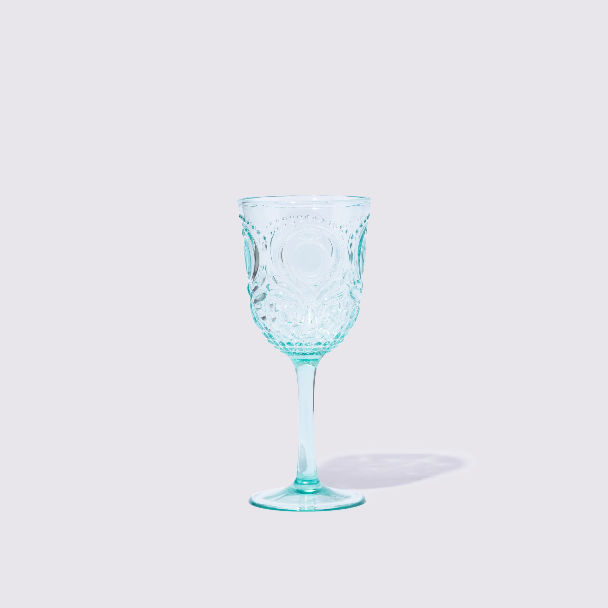 Pattern Wine Glass - Sea Foam-Decor-Little Fish Co.