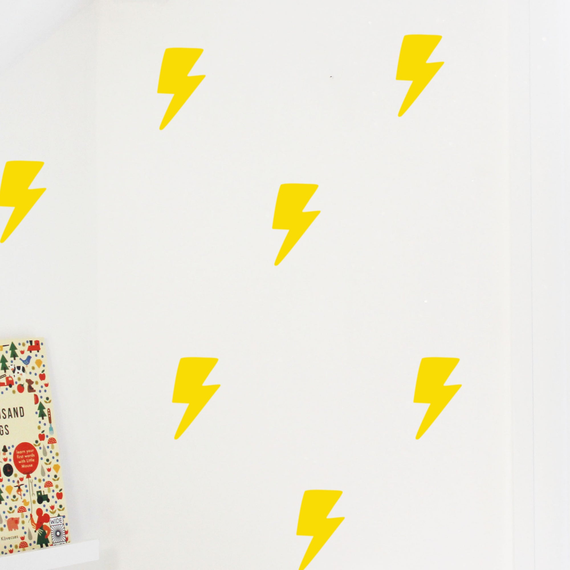Lightening Bolt Wall stickers in Yellow ( set of 24)-Fun-Little Fish Co.