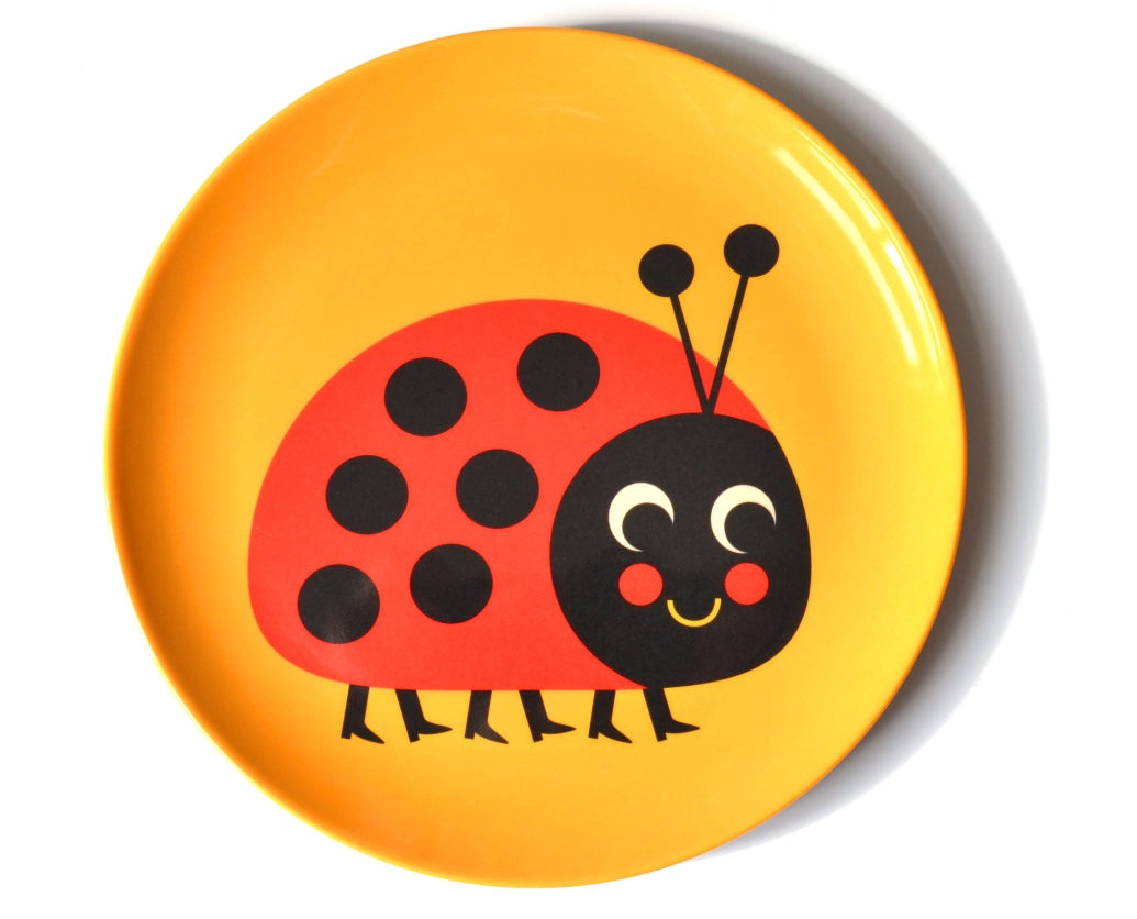 Ladybug Melamine Plate-Fun-Little Fish Co.