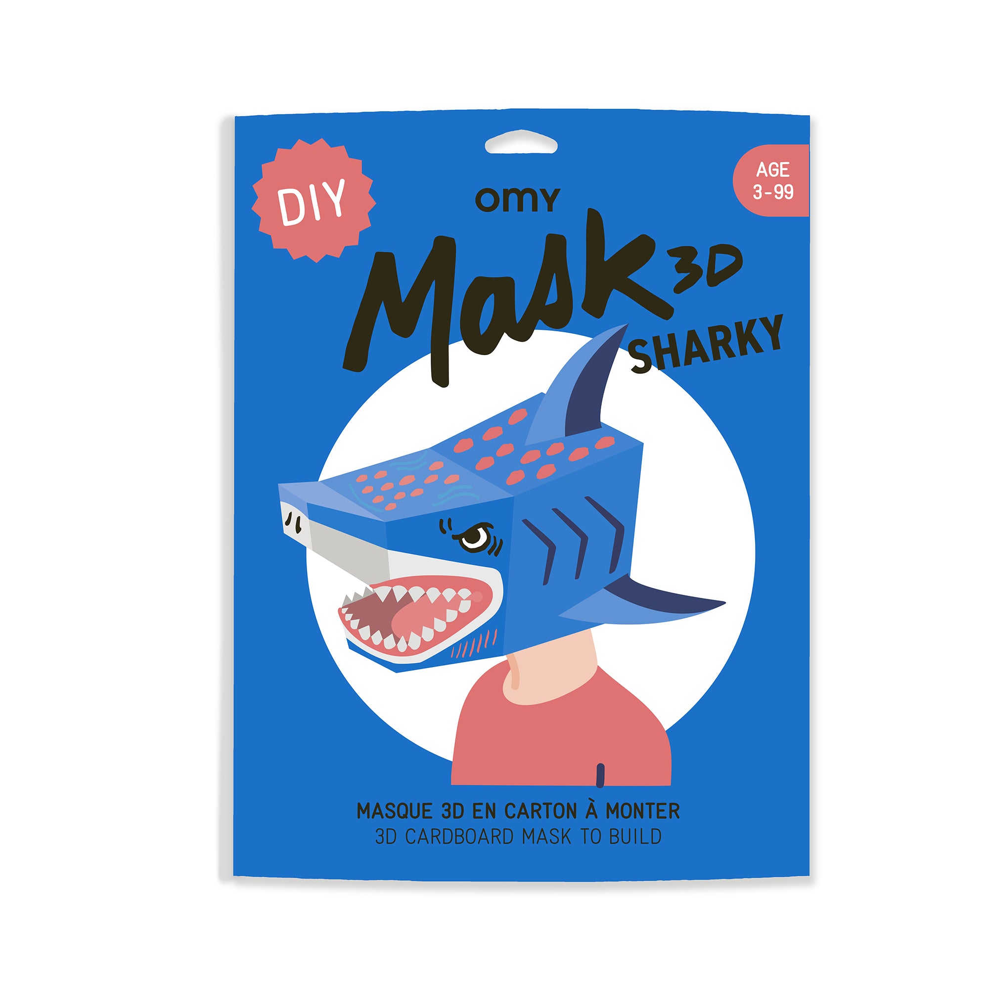 Sharky - 3D Cardboard Mask-Arts & Entertainment-Little Fish Co.