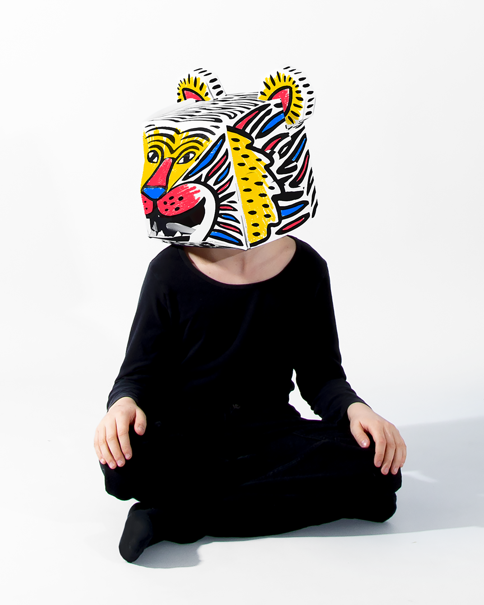 DIY Tiger- 3D Cardboard Mask-Arts & Entertainment-Little Fish Co.