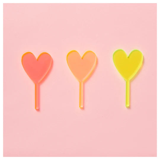 Tiny Heart toppers - set of 3-Little Fish Co.