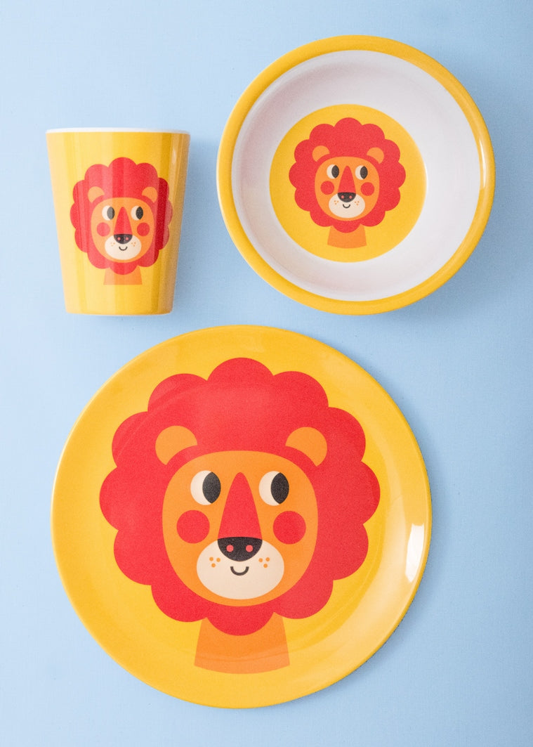 Lion Melamine Plate-Fun-Little Fish Co.